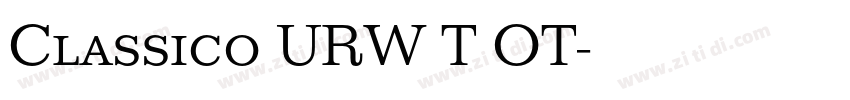 Classico URW T OT字体转换